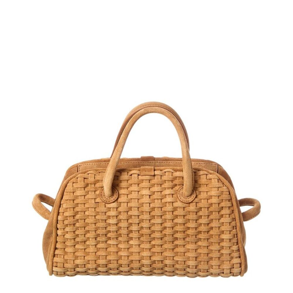 Jacquemus Knot Suede Satchel, Brown - Picture 2 of 4